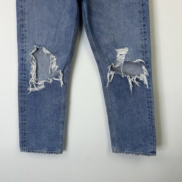 Agolde 90s Mid Rise Jeans Womens Size 28 Baggy Ankle - Picture 6 of 12